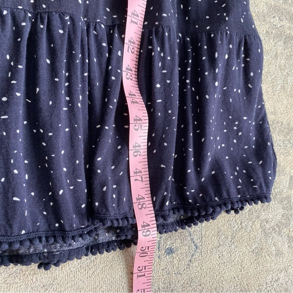 Seraphine Maternity Tiered Maxi Dress Small Navy White Dot - Picture 15 of 16